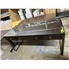 Image 1 : 3 Drawer office desk w/glass top (approx. 66in L 28in D 30in H)