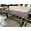 Image 1 : Office desk w/divider (approx. 60in L 24in D 30in H) (w/divider approx. 40in H)