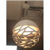 Image 1 : Contemporary white round decorative ceiling light - bidder responsible for removal