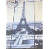 Image 2 : Metal framed "Eiffel Tower" print on metal decorative wall hanging - approx. 4ft x 31in