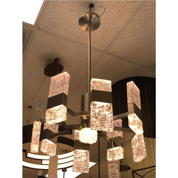 Contemporary chandelier/decorative celling light fixture (bidder is responsible for removal)