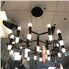 Image 1 : Contemporary chandelier/decorative celling light fixture (bidder is responsible for removal)