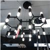 Image 2 : Contemporary chandelier/decorative celling light fixture (bidder is responsible for removal)