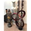 Image 3 : Large group of assorted decorative items - includes elephant plant stand/vases/etc.