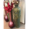 Image 2 : 2 sets of decorative vases w/ artificial decorative plants