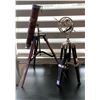 Image 1 : Group of 2 assorted decorative items - includes faux telescope w/ tripod