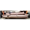 Image 1 : Set of Pink sofa & chair (sofa approx. 85in L 36in D 23in H)