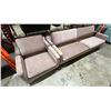 Image 2 : Set of Pink sofa & chair (sofa approx. 85in L 36in D 23in H)