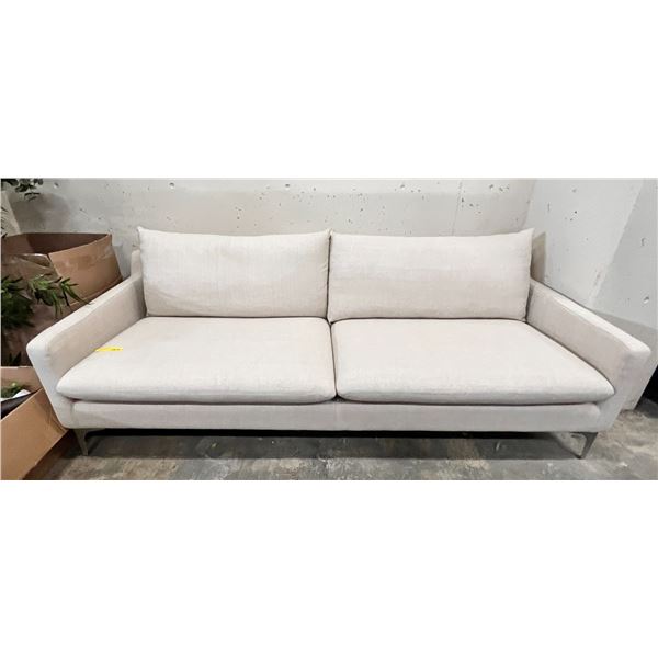 Beige sofa (approx. 86in L 37in D 27in H)