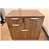 Image 2 : Group of 2 adjustable office desk & 4 drawer cabinet (desk approx. 60in L 24in D)