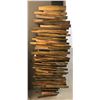 Image 1 : Contemporary metal decorative wall hanging - approx. 54 1/2" x 24"