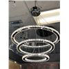 Image 1 : Single 3-ring decorative chandelier (bidder responsible for removal)