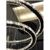 Image 2 : Single 3-ring decorative chandelier (bidder responsible for removal)
