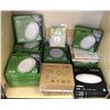 Image 1 : Large group of assorted LED lights ortech 8in LED flush mount, artika LED ceiling lights, 8in recess