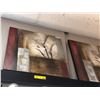 Image 3 : Group of 3 assorted decorative paintings on canvas (approx. 24in x 24in, 34in x 24in)