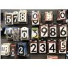 Image 1 : Large group of assorted illuminated high visibility house numbers (approx. 100 pcs)