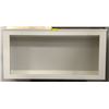 Image 1 : 54" Custom made white frame for electric fireplace (bidder is responsible for removal)