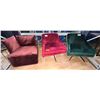 Image 1 : Lot of 3 multicolour chairs