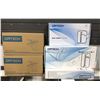 Image 2 : Group of 6 assorted bathroom/lavatory faucets w/pop up drains (new in box)