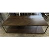 Image 1 : Wooden coffee table (approx. 55in L 28in D 17in H)