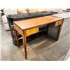 Image 1 : Walnut desk (approx. 47in W 20in D 30in H