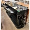 Image 2 : Black lacquer high gloss entertainment stand (approx 62in W 18in D 32in H)