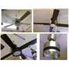 Image 1 : Group of 4 decorative ceiling fans w/lights (1 fan missing blades) (bidder responsible for removal)