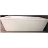 Image 3 : New contemporary white bathtub - (approx. 65.5in W 34in D 20.5in H) (bidder responsible for removal)