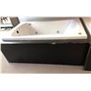 Image 2 : New white contemporary bathtub  (approx. 59in W x 35in D 25in H)