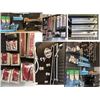 Image 1 : Large group of assorted bathroom items - includes shower heads w/plates, knobs, robe hooks, towel ba