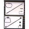 Image 2 : Group of 6 assorted - 3 new metal mailboxes, decorative wall hanging w/mirror, robe hooks, toilet pa