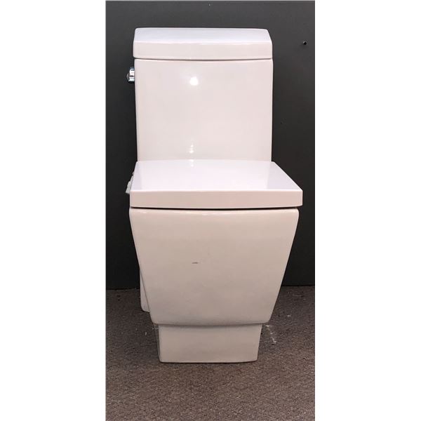 New white toilet seat w/tank & flush handle