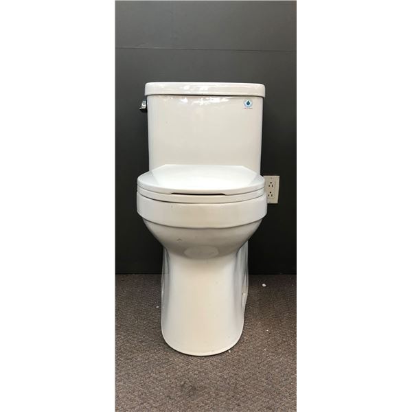 New white toilet seat w/tank & flush handle