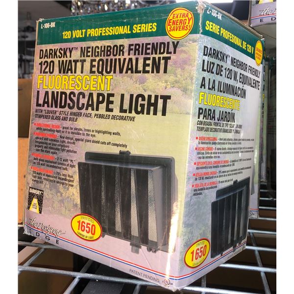 120 Watt equivalent fluorescent landscape light in box