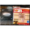 Image 2 : Large group of assorted new lighting includes - LED ceiling lights motion, security lights, flood li