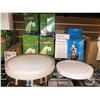 Image 3 : Large shelf lot full of assorted new lighting includes - Ortech 7in flush mounts, LED garage lights,