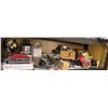Image 1 : Shelf lot of assorted bathroom items includes - shower heads, sink strainer baskets, towel holders, 