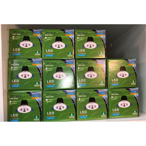 Group of approx. 22 Ortech 5000K 2in LED downlights (new in box)