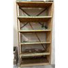 Image 1 : Wooden shelf rack approx. 90in H 50in W 25in D