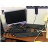 Image 2 : Large workstation electronics & furniture lot - large workstation 2 PCs, Acer monitor, brand new ser