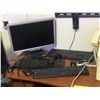 Image 2 : Large workstation electronics & furniture lot - large workstation 2 PCs, Acer monitor, brand new ser