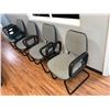 Image 1 : Large group of assorted office furniture - armchairs, 2 office desks, office chairs, wooden shelf, d