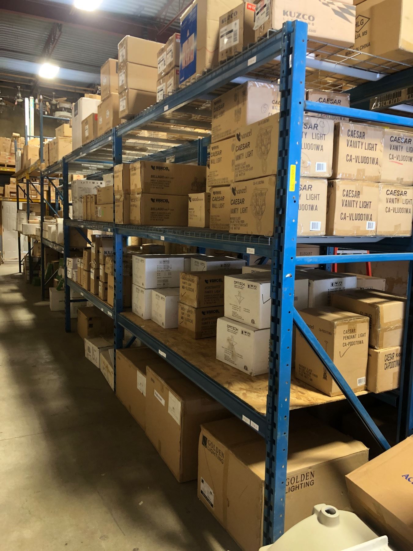 8ft Racking Commercial assorted warehouse pallet racking - includes - 3 vertical ...