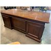 Image 2 : Large mahogany double pedestal desk, finished all around