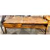 Image 1 : Mango wood coffee table (approx. 47in W 23in D 16in H)