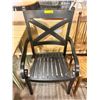 Image 1 : Black aluminum powder coated outdoor chair