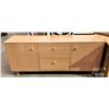 Image 1 : Maple veneer sideboard (approx. 71in W 16in D 31in H)