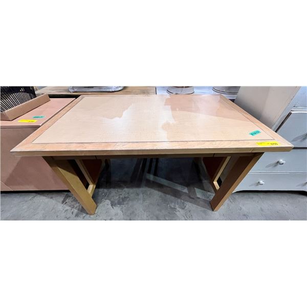 Maple veneer desk (48 W 28in D 30in H)