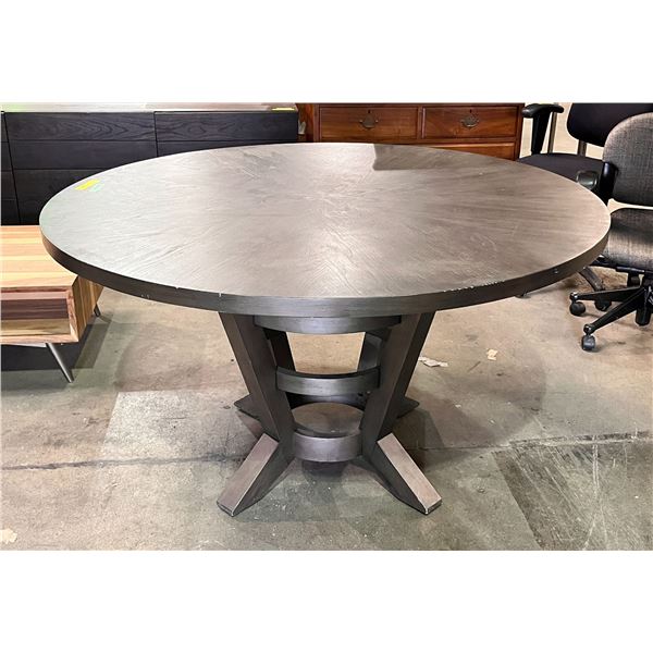 Round pedestal dining table (54inD 30in H)