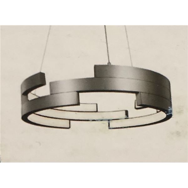 New Kuzco Lighting brushed nickel decorative ceiling light fixture (new in box)